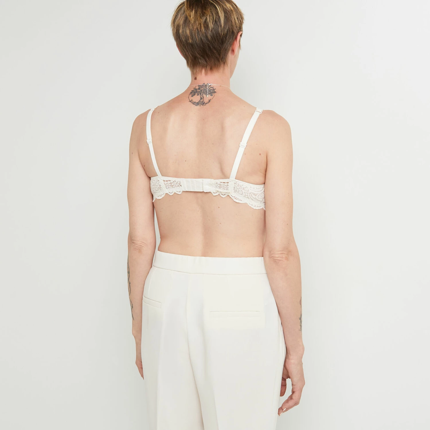 SOUTIEN-GORGE FOULARD POST-OP ECRU – Image 4