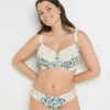 SOUTIEN-GORGE GRANDS BONNETS BLANC/VERT