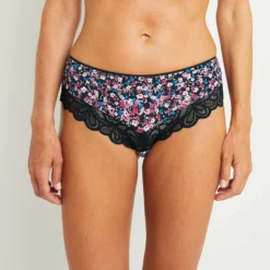 SHORTY MICROFIBRE NOIR/ROSE