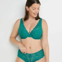 SOUTIEN-GORGE AMPLI FOULARD VERT