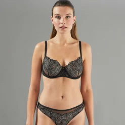 SOUTIEN-GORGE BALCONNET NOIR/ARGENT