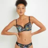 SOUTIEN-GORGE AMPLIFORME MICROFIBRE MULTICO NOIR