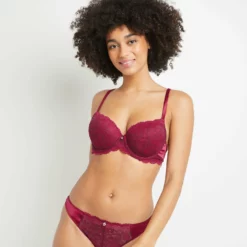 SOUTIEN-GORGE AMPLIFORME EMBOITANT BORDEAUX