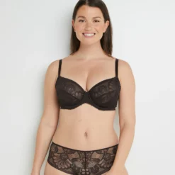 SOUTIEN-GORGE EMBOITANT DENTELLE MARRON