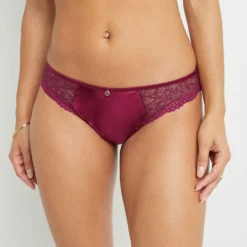 CULOTTE DENTELLE BORDEAUX