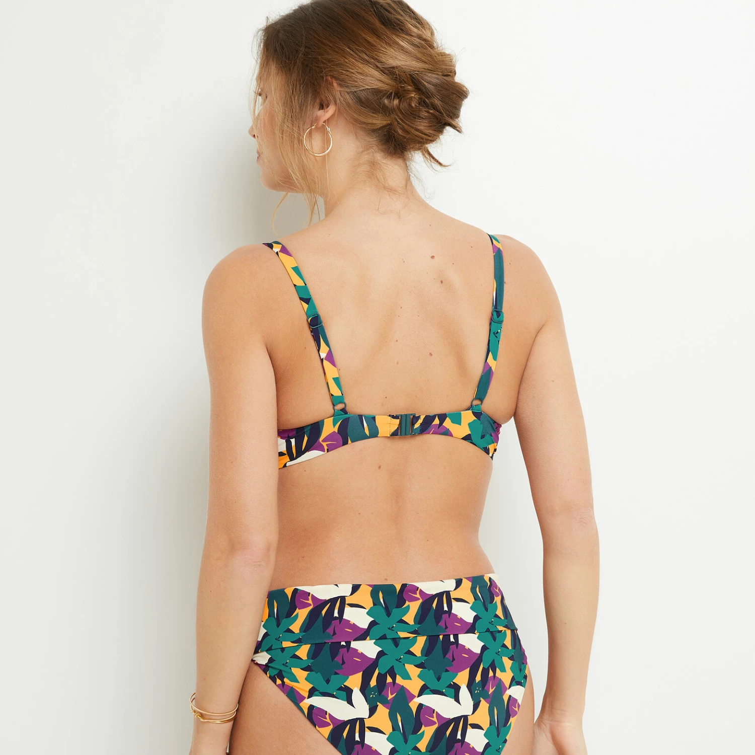 MAILLOT DE BAIN EMBOITANT MULTICO ROSE – Image 4