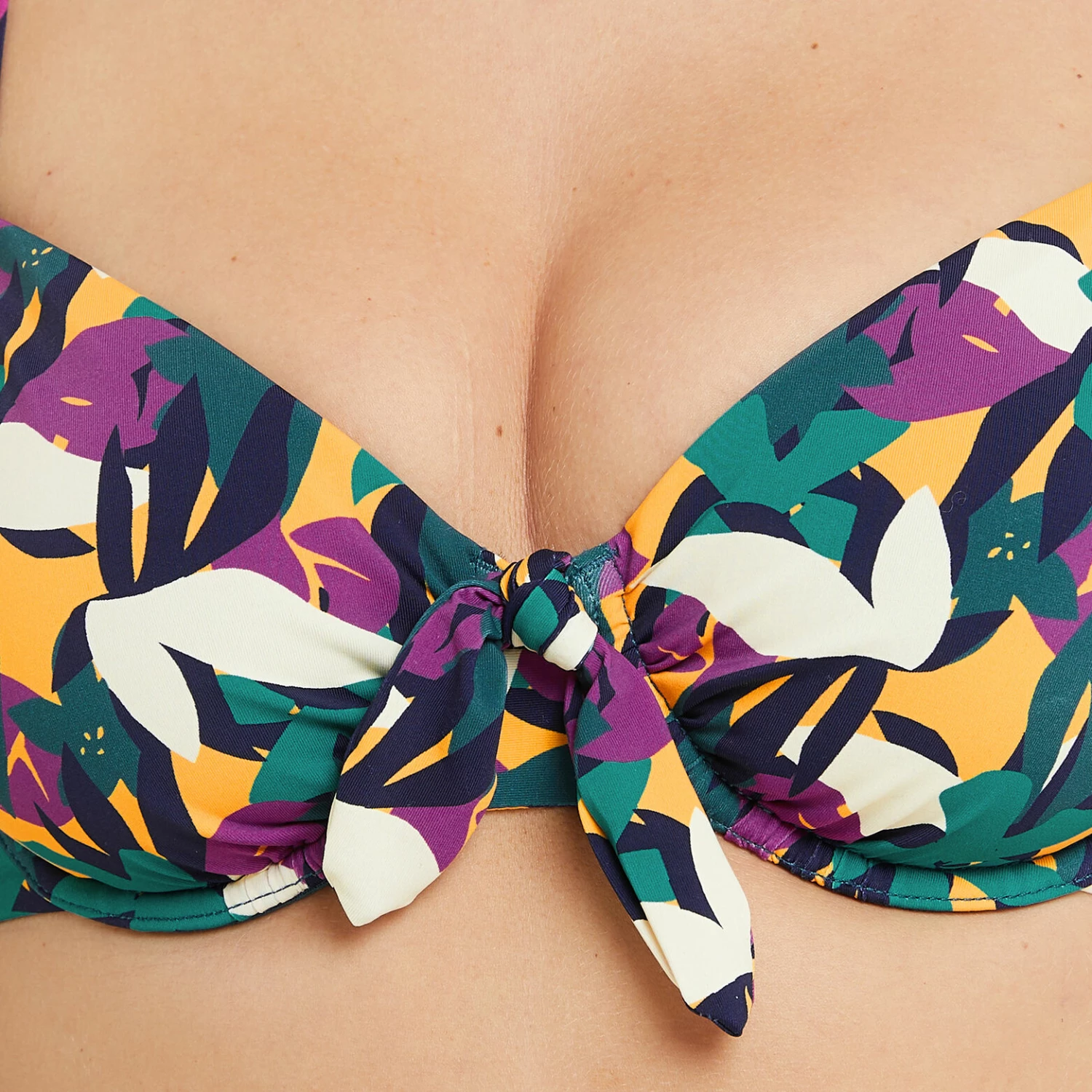 MAILLOT DE BAIN EMBOITANT MULTICO ROSE – Image 3