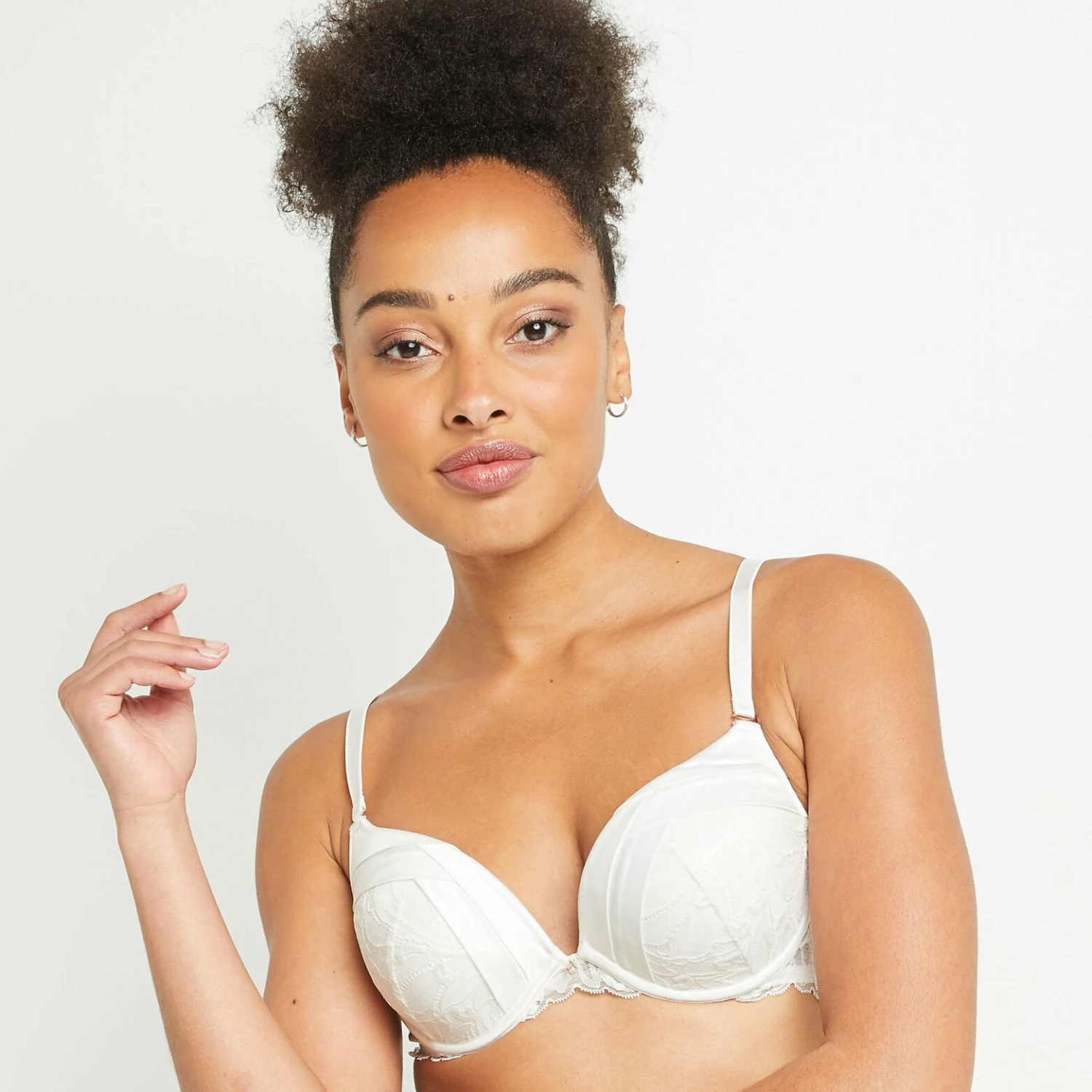 SOUTIEN-GORGE PUSH UP DENTELLE BLANC – Image 2