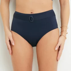 MAILLOT DE BAIN CULOTTE HAUTE MARINE
