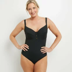 Lotus MAILLOT DE BAIN 1PC GRANDS BONNETS NOIR