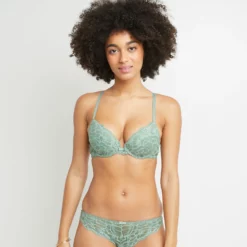 SOUTIEN-GORGE PUSH DENTELLE Vert Clair