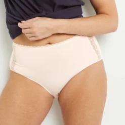 CULOTTE TAILLE HAUTE VISCOSE POUDRE