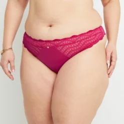TANGA DENTELLE FUCHSIA