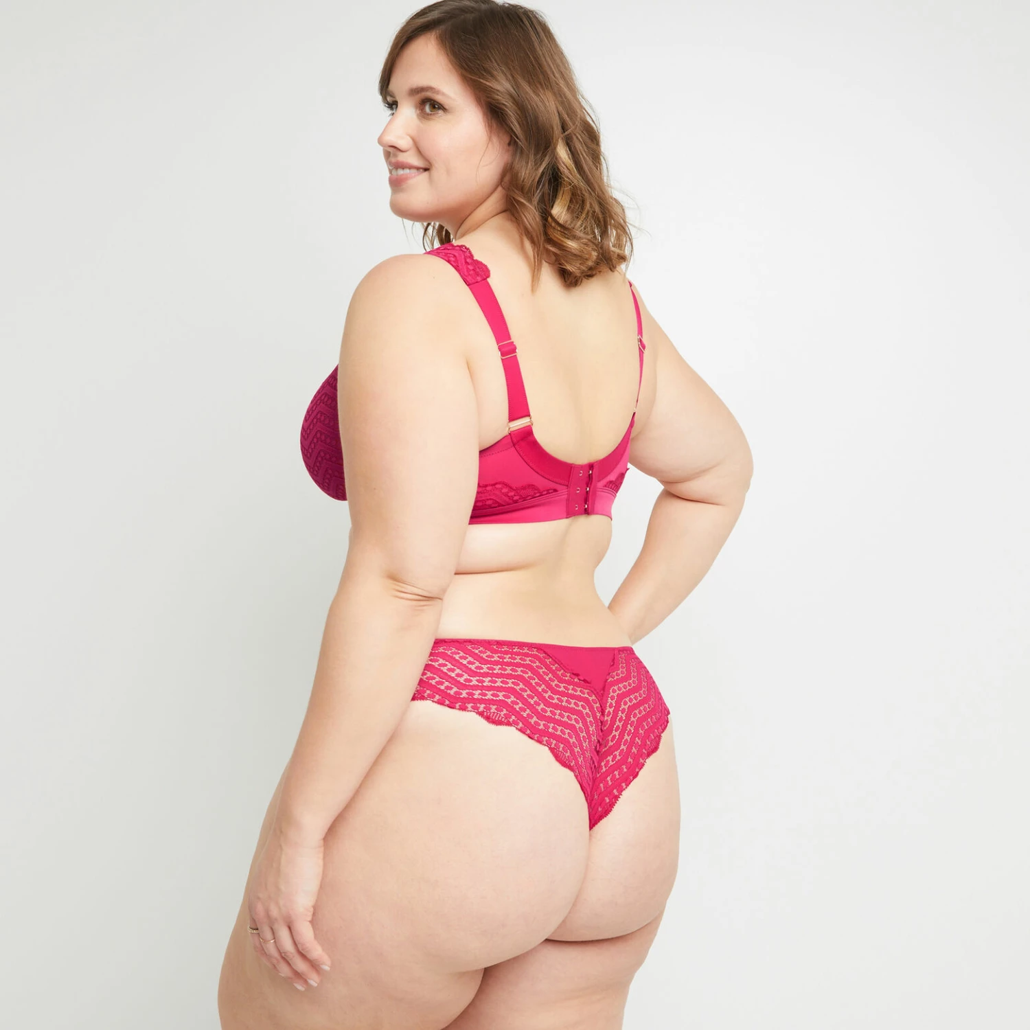 TANGA DENTELLE FUCHSIA – Image 2