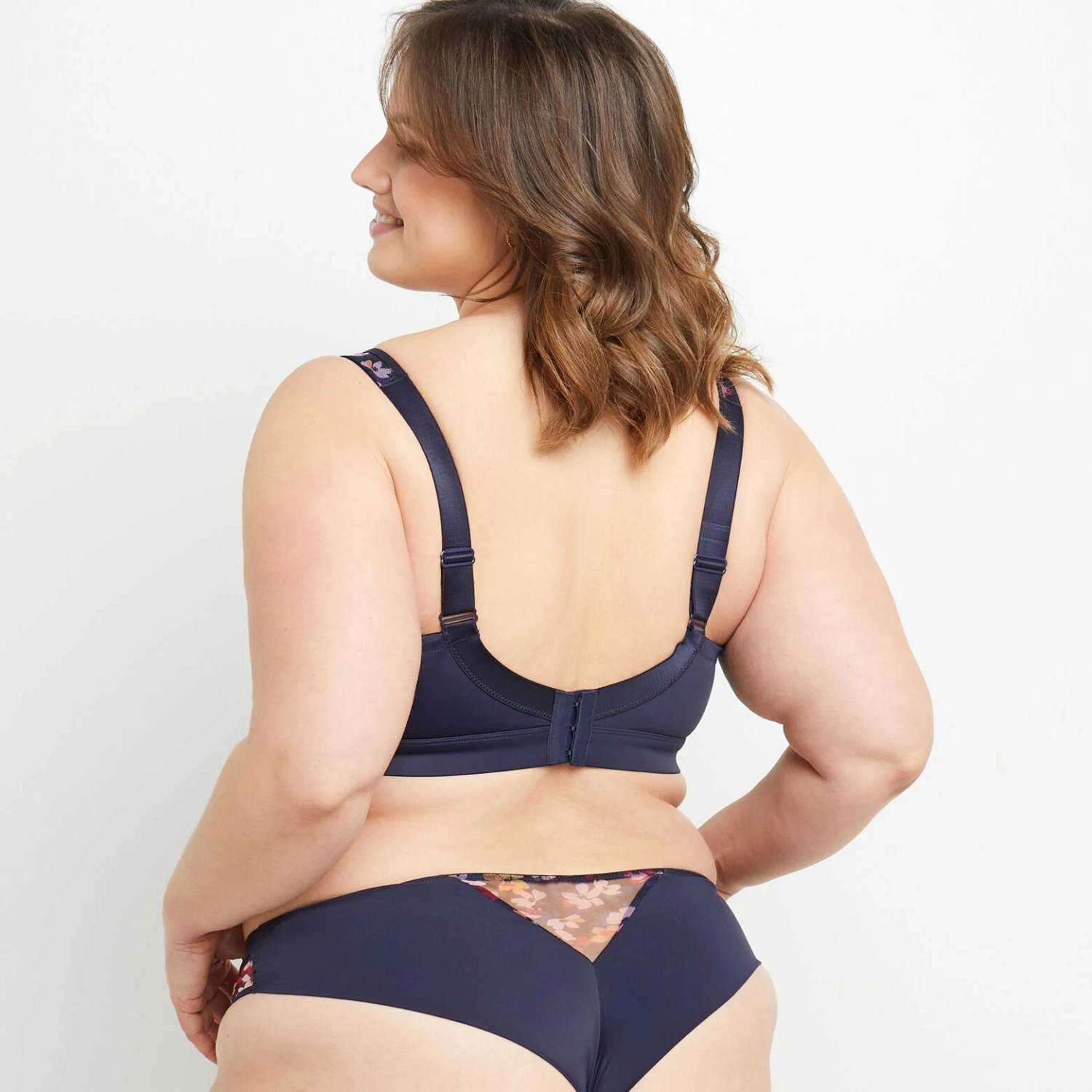 Blanche SOUTIEN-GORGE GRANDS BONNETS MULTICO BLEU – Image 4