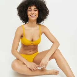 MAILLOT DE BAIN COQUE AMPLIFORME JAUNE