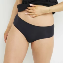 SHORTY MICROFIBRE DENTELLE NOIR