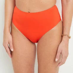 Lisa MAILLOT DE BAIN CULOTTE HAUTE ORANGE