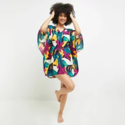 TUNIQUE BEACHWEAR MULTICO ROSE