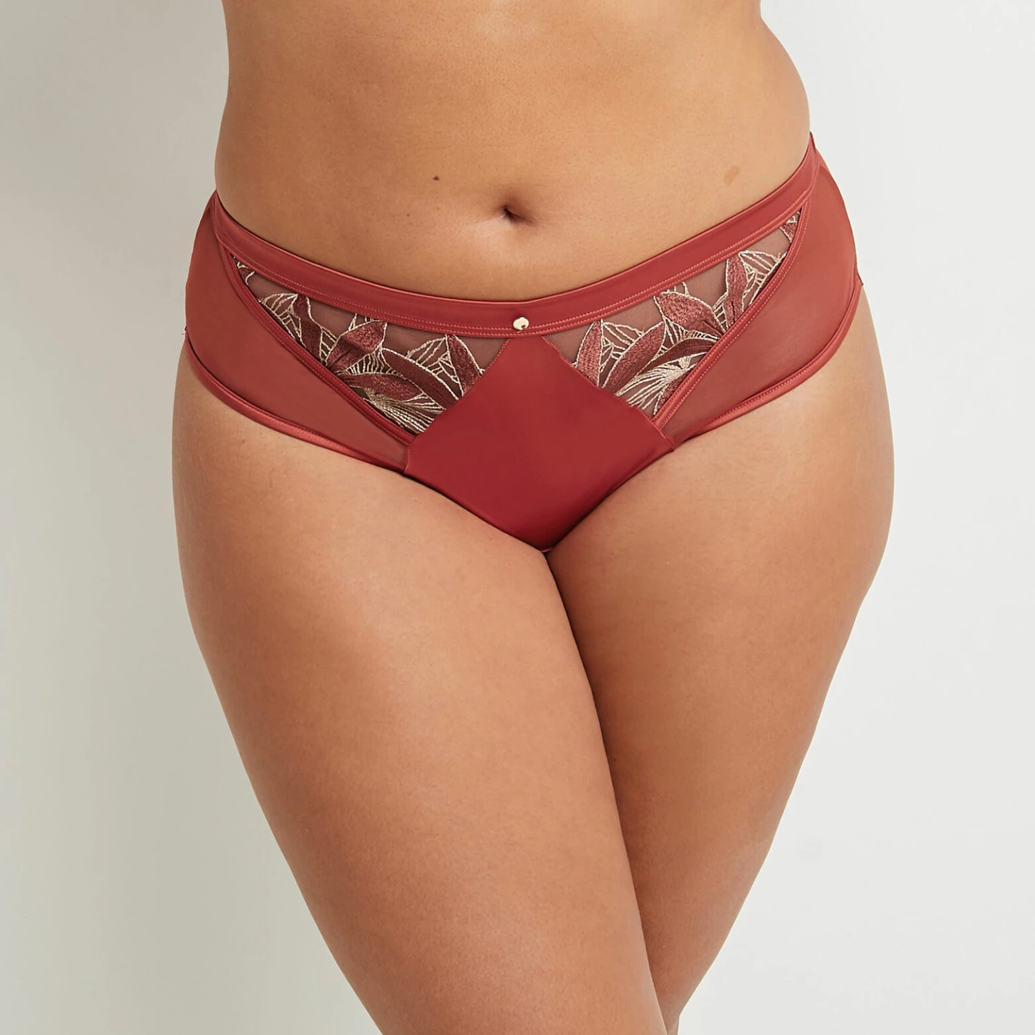 SHORTY TULLE BRODE MULTICO ORANGE