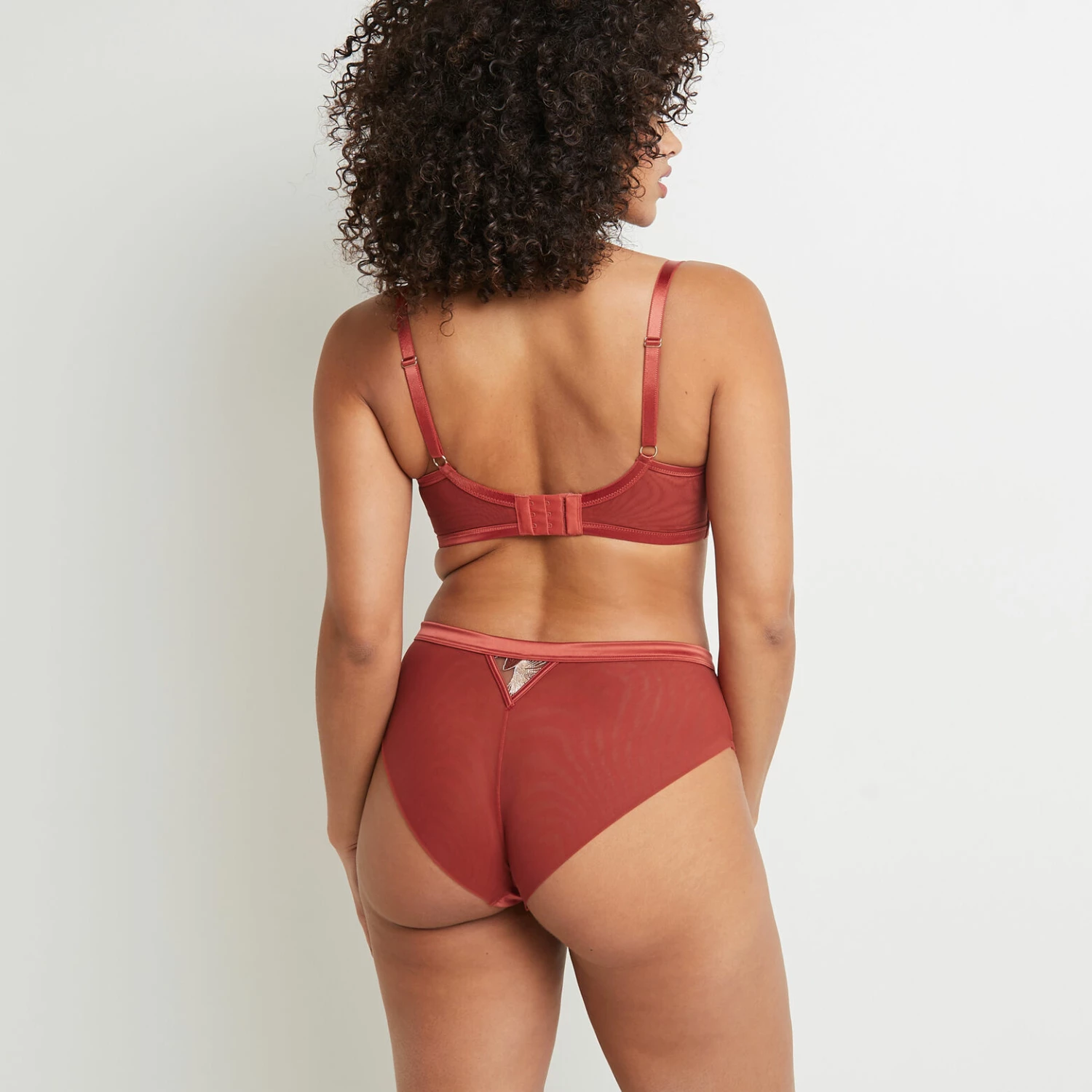 SHORTY TULLE BRODE MULTICO ORANGE – Image 2