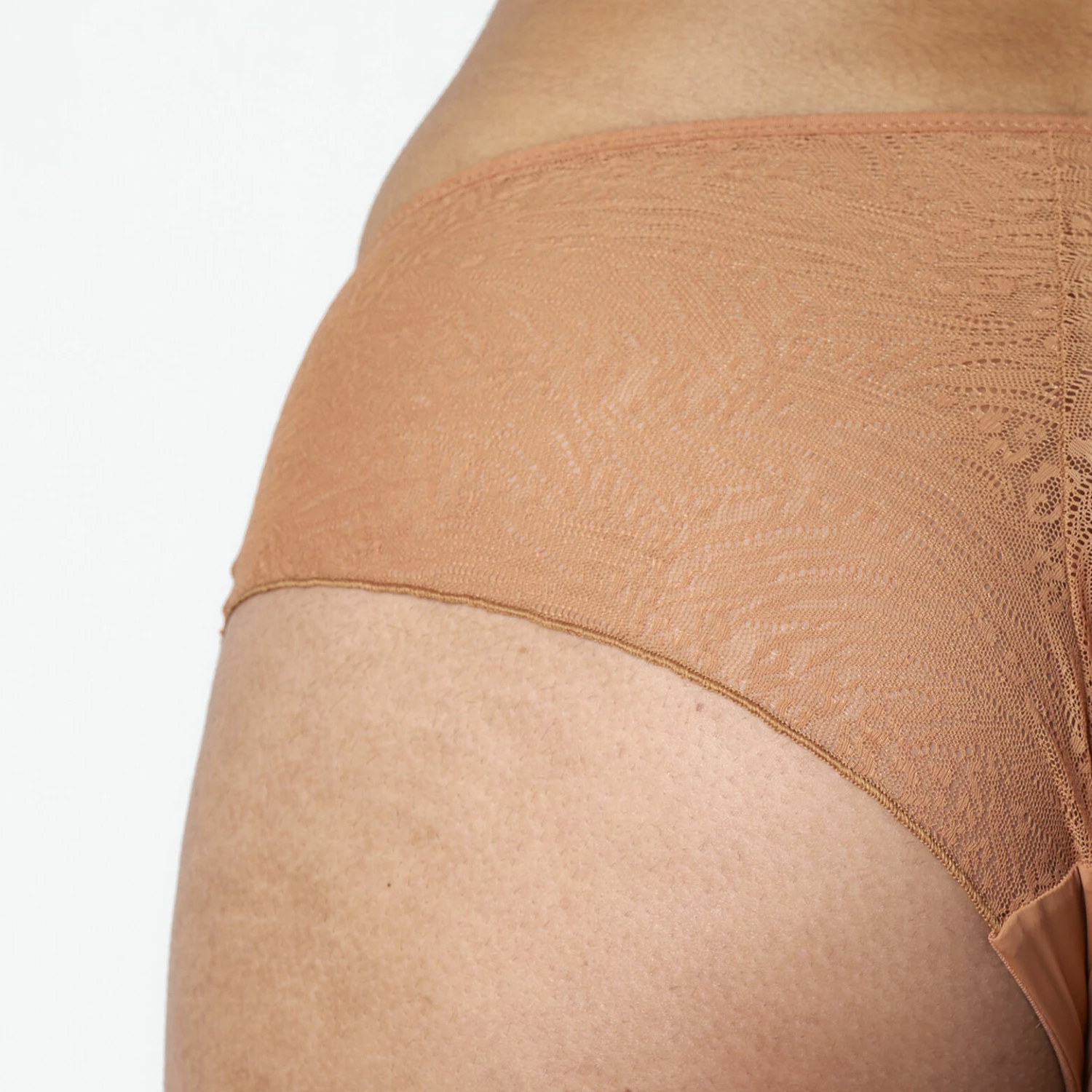 Shorty Microfibre Et Tulle CARAMEL – Image 3